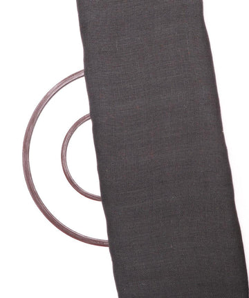 dark grey plain jute fabric